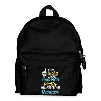 Pretty awesome Farmer - Kinder Rucksack - Schwarz - Vorne