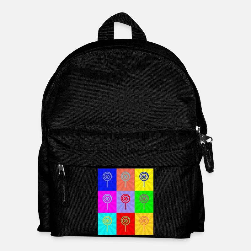 Pop-Art - Kinder Rucksack - Schwarz