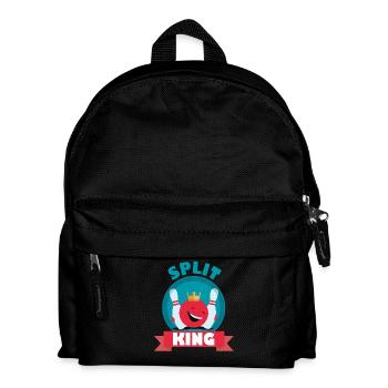 King de Split Happens Bowling Roi Fun équipe - Sac à dos Enfant - noir - Devant