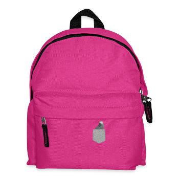 Faux poche perroquet gris africain drôle oiseau nouveauté - Sac à dos Enfant - fuchsia - Devant