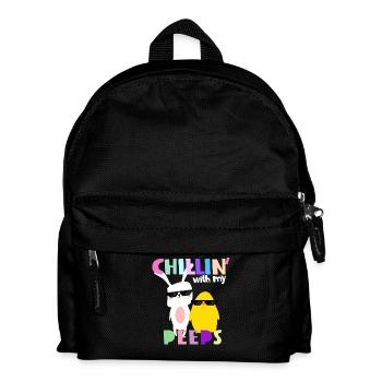 Chillin 'with my peeps - Easter shirt - Kids' Backpack - black - Front