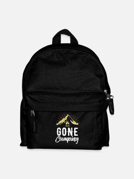 Suis camping - camping - cadeau - Sac à dos Enfant - noir