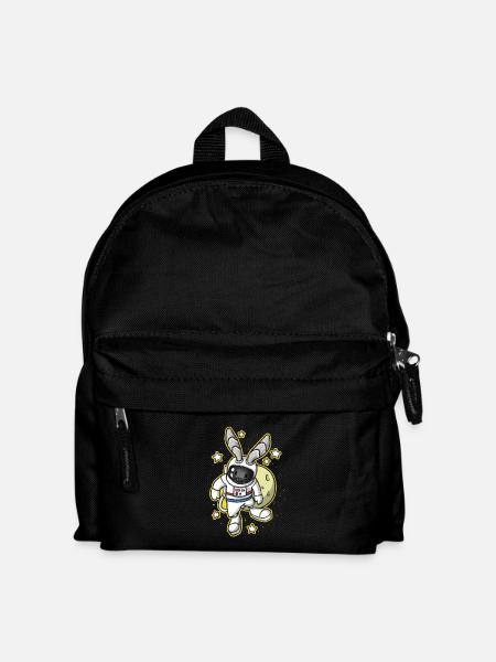 Bunny Easter Space Astronaut Gift - Kids' Backpack - black