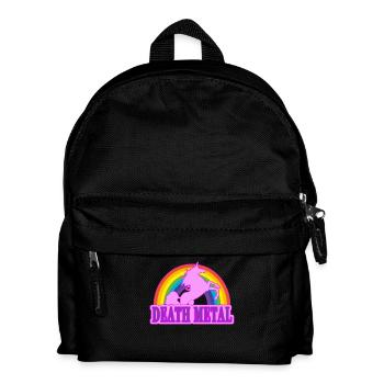 Unicorn Death Metal Rainbow cadeau - Sac à dos Enfant - noir - Devant