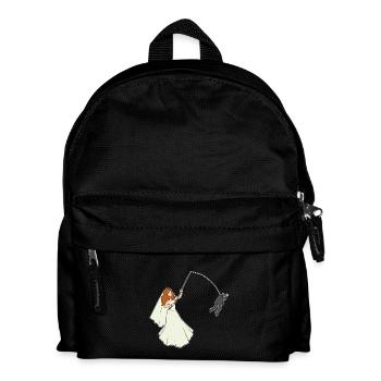 JGA Braut hat Bräutigam an der Angel Junggesellen - Kinder Rucksack - Schwarz - Vorne