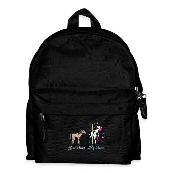 Licorne cheval votre tante mon cadeau de tante - Sac à dos Enfant - noir - Devant