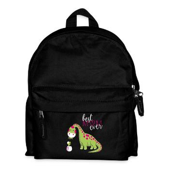 Dino Mutter Muttertag T-Shirt Mutter Tag Tee - Kinder Rucksack - Schwarz - Vorne