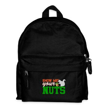 Zeig mir deine Nüsse Eichhörnchen - Kinder Rucksack - Schwarz - Vorne
