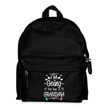 I'm going to be Grandma - baby birth announcement - Kinder Rucksack - Schwarz - Vorne
