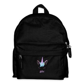 Unicorn Sixth Birthday - 6 years birthday - Kids' Backpack - black - Front