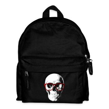 Nerd totenkopf für Geeks - Kinder Rucksack - Schwarz - Vorne