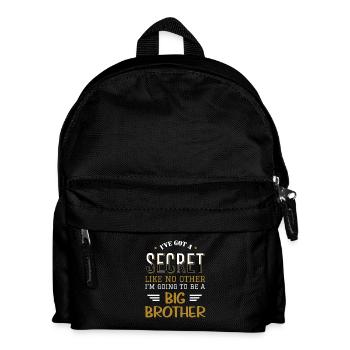 I'm going to be a big brother birth T-shirt - Kids' Backpack - black - Front