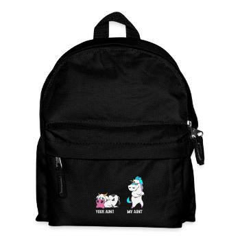 Unicorn Cow Your Aunt My Aunt Gift EN - Kids' Backpack - black - Front