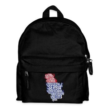 Serbien Srbija Serbia Weltmeisterschaft Fussball - Kinder Rucksack - Schwarz - Vorne