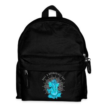buddha ganesha yoga namaste elefant meditation om - Kinder Rucksack - Schwarz - Vorne