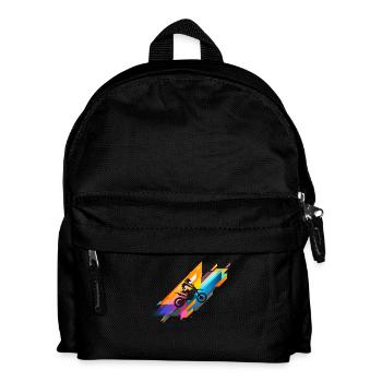 Motocross - Kinder Rucksack - Schwarz - Vorne