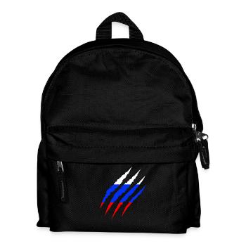 Russland Flagge Fan Fußball Weltmeisterschaft - Kinder Rucksack - Schwarz - Vorne
