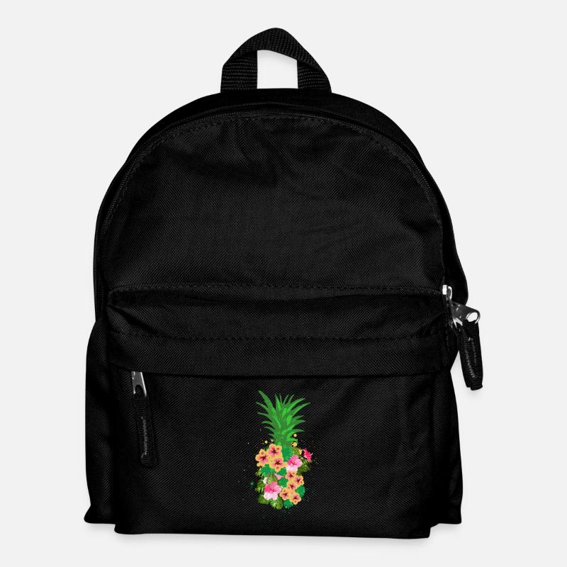 Ananas - Kinder Rucksack - Schwarz