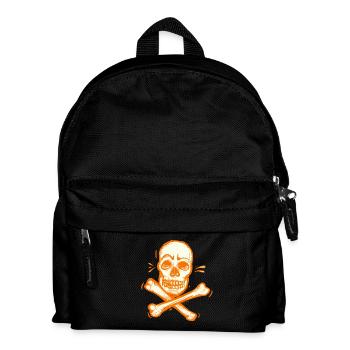 Toter Piraten-Schädel - Kinder Rucksack - Schwarz - Vorne