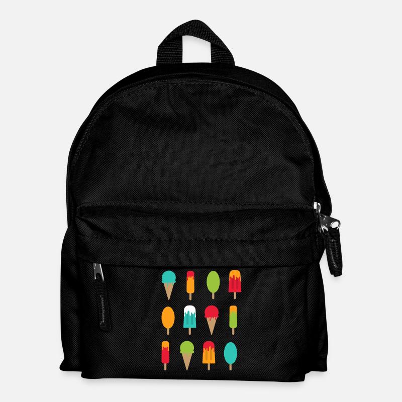 Eis, Eis und nochmehr Eis | Sommer Shirt - Kinder Rucksack - Schwarz
