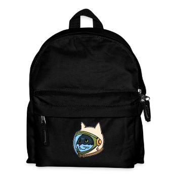 Astro cat - astronaut - cat - kitten - space - Kids' Backpack - black - Front