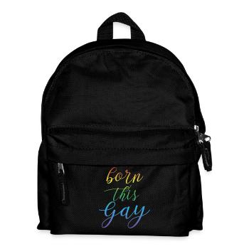 LGBT T-Shirt - Homosexuell - Gay - Lesbisch - CSD - Kinder Rucksack - Schwarz - Vorne
