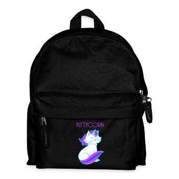 Kittycorn - Katze Horn - Kätzchen - Kinder Rucksack - Schwarz - Vorne