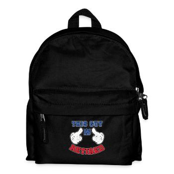 This Guy Is Retired - Kids' Backpack - black - Front