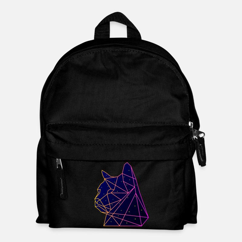 Raum Katze - Kinder Rucksack - Schwarz