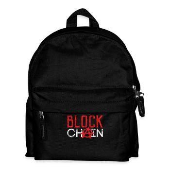 Blockchain Technologie Crypto - Sac à dos Enfant - noir - Devant