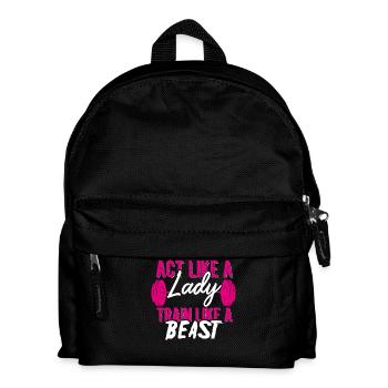 Fitness Gym - Kinder Rucksack - Schwarz - Vorne