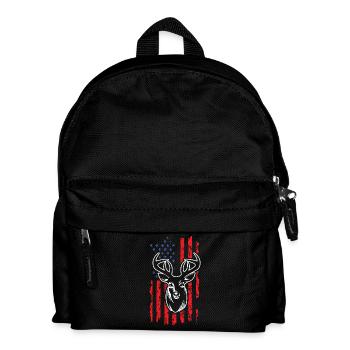 Hirsch jagen - Kinder Rucksack - Schwarz - Vorne