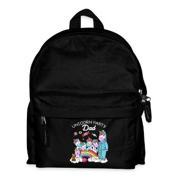 Cadeau d'anniversaire Licorne fête Père papa papa - Sac à dos Enfant - noir - Devant