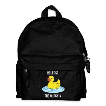 Relâchez le canard de canard Quackin qui grince - Sac à dos Enfant - noir - Devant