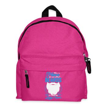 Männer ohne Bärte - Kinder Rucksack - Fuchsia - Vorne