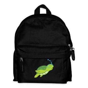 Tortue - Amoureux de tortues - Tortues - Sac à dos Enfant - noir - Devant