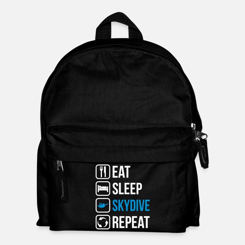 Eat Sleep Skydive Repeat - Kinder Rucksack - Schwarz
