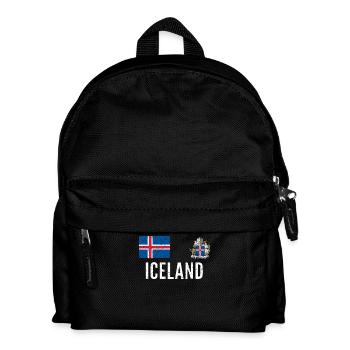 Islande / Islande Football 2018 maillot vintage / rétro - Sac à dos Enfant - noir - Devant