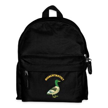 Quack - Quackastic! Duck - wild duck - Kids' Backpack - black - Front