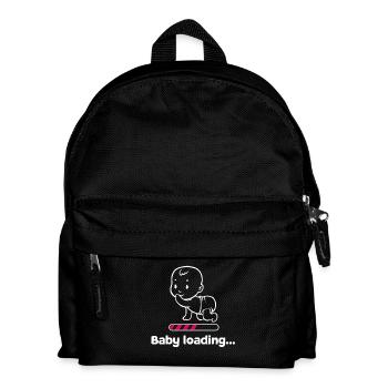 Bébé enceinte bébé ventre grossesse Parents - Sac à dos Enfant - noir - Devant