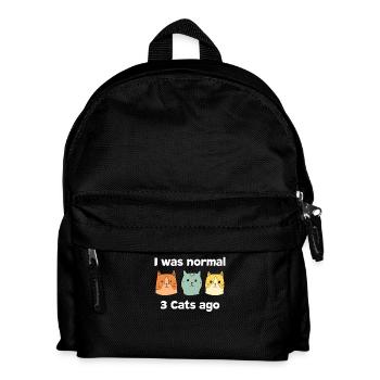 Crazy Cat Type Cat lover Cat Meow - Kids' Backpack - black - Front