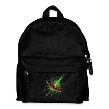 Dart Shirt Flash V2 RAHMENLOS Design - Kinder Rucksack - Schwarz - Vorne