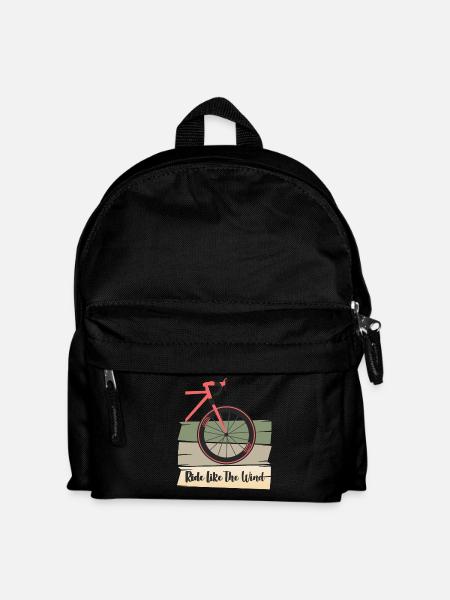 Fahrrad Spruch Geschenkidee - Kinder Rucksack - Schwarz