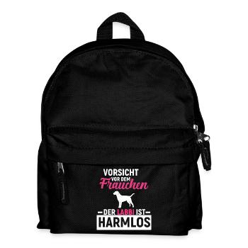 Labrador Retriever - Kinder Rucksack - Schwarz - Vorne