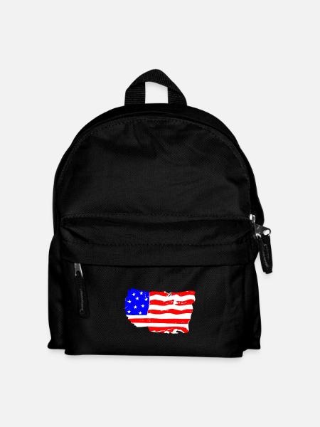 USA - Kinder Rucksack - Schwarz