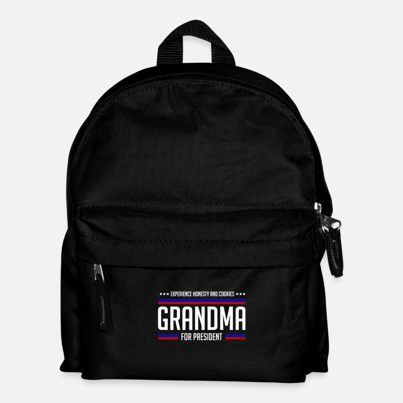Grandma for president - Kinder Rucksack - Schwarz