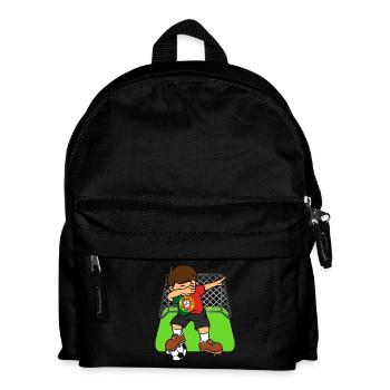 Portugal Ballon de football Dabbing Kid Portugais - Sac à dos Enfant - noir - Devant