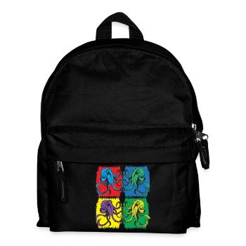 Octopus Pop Art - Kids' Backpack - black - Front