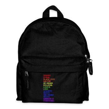 Science is Real - LGBT - Kinder Rucksack - Schwarz - Vorne