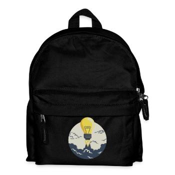 Light bulb rocket, for entrepreneurs and startups - Kids' Backpack - black - Front